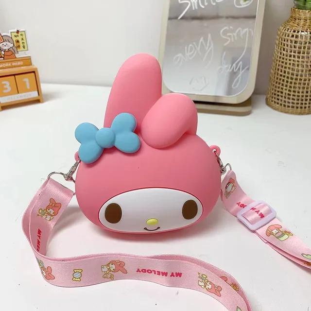 Kawaii sanrio Túi Đeo Vai Bằng Silicon Hình hello kitty my melody kuromi cinnamoroll Dễ Thương Làm Quà Tặng Đồ Chơi Trẻ Em