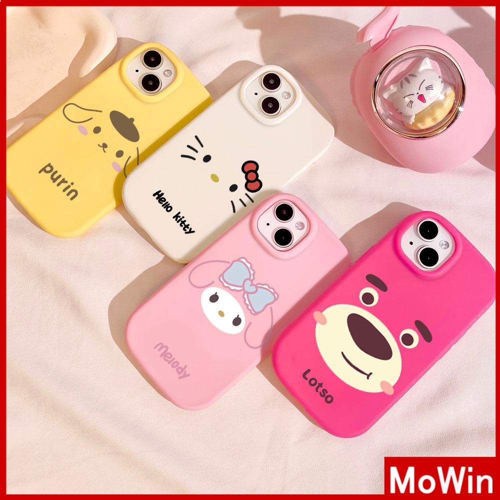 Mowin - Ốp lưng Ốp điện thoại Ốp iphone 15 pro max Ốp Lưng iPhone Little Fat Frosted Case Vỏ TPU Mềm Hoa Hồng Đỏ Hồng Trắng Gấu Hoạt Hình Dễ Thương Tương Thích Với iPhone 14 13 12 11 Pro Max XR 7Plus 8Plus