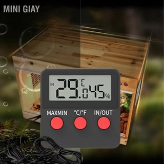 Mini Giay Máy đo nhiệt độ và ẩm mini với 2 đầu dò kế kỹ thuật số cho máy ấp trứng