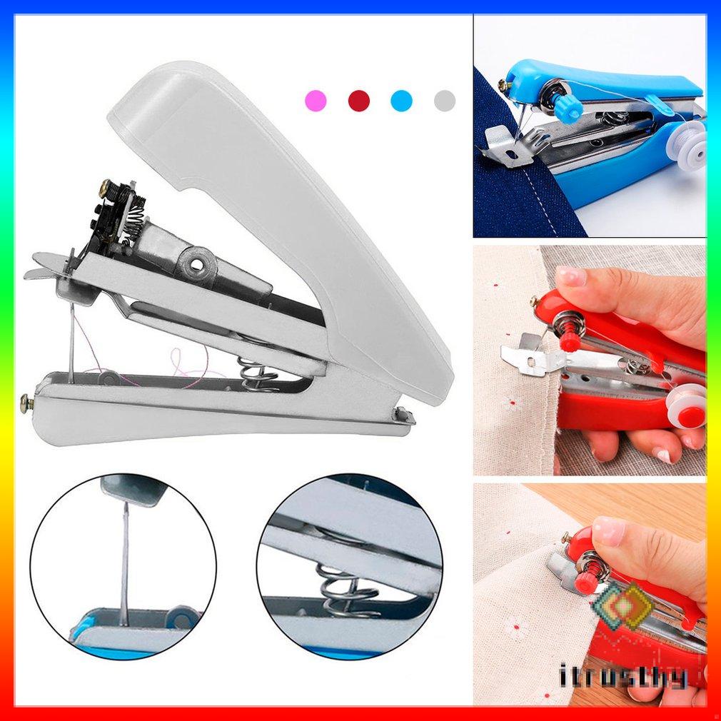 Nhà Tinh Du Lịch Sử Dụng Mini Di Động DIY Bộ Kim Chỉ Tay Không Dây Máy May Quần Áo Cầm Tay Vải Máy May Điện