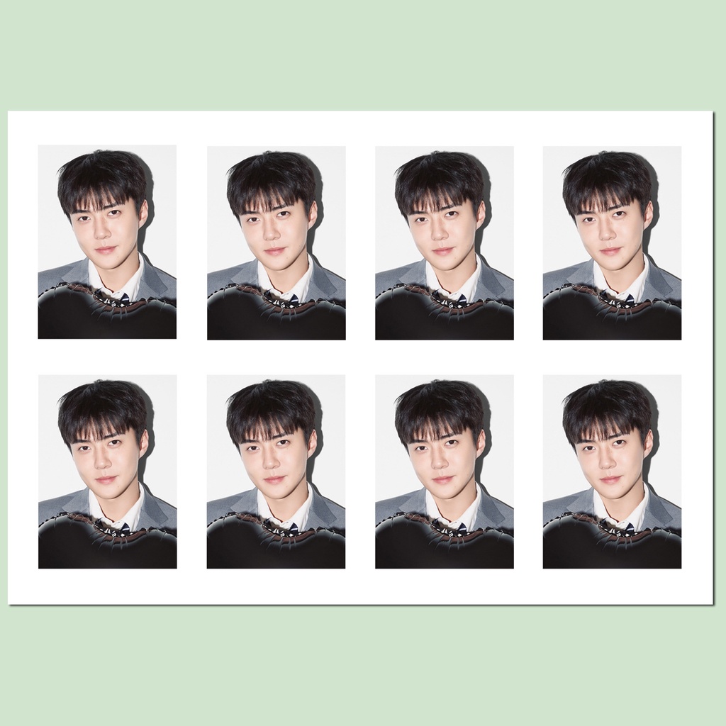 Lịch 2024 Một inch In Hình Chân Dung Nhóm Nhạc kpop exo 2024