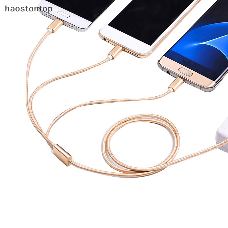 Dây Cáp Sạc / Truyền Dữ Liệu 3 Trong 1 Đầu micro usb Loại c Cho iphone android vn