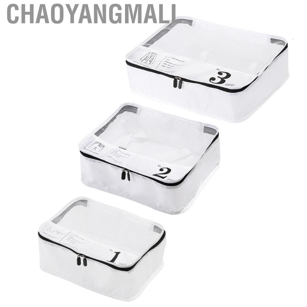 Chaoyangmall Packing Cubes  Multifunctional Luggage Organizer Bags Large Capacity Polyester Layered for Business Trip