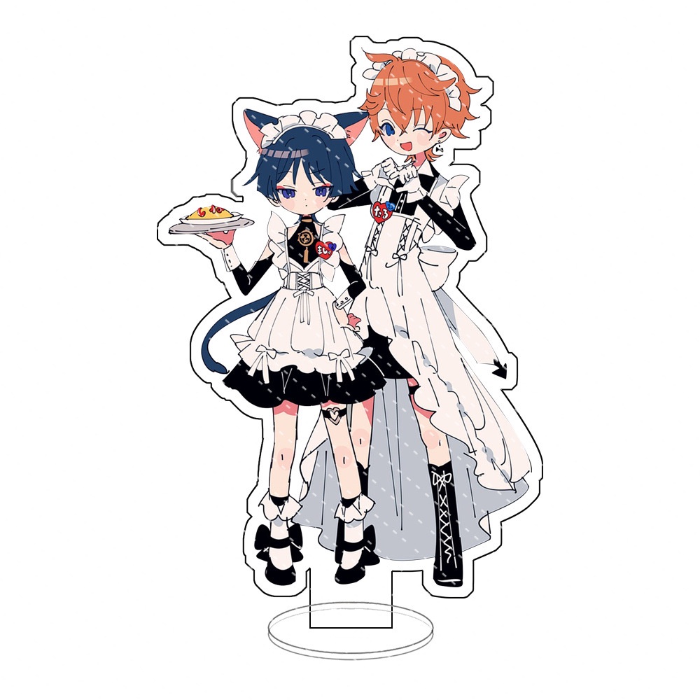 Genshin Impact Game Trang trí ngoại vi Skirmisher Đứng Acrylic hai chiều Trang trí máy tính để bàn Hoạt hình Biển hiệu n