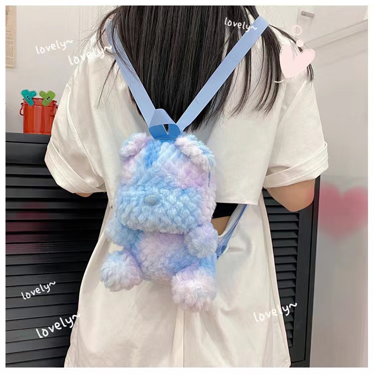 MOUSOON Túi Đeo Chéo Hình Gấu Hoạt Hình Nhiều Màu Sắc Dễ Thương