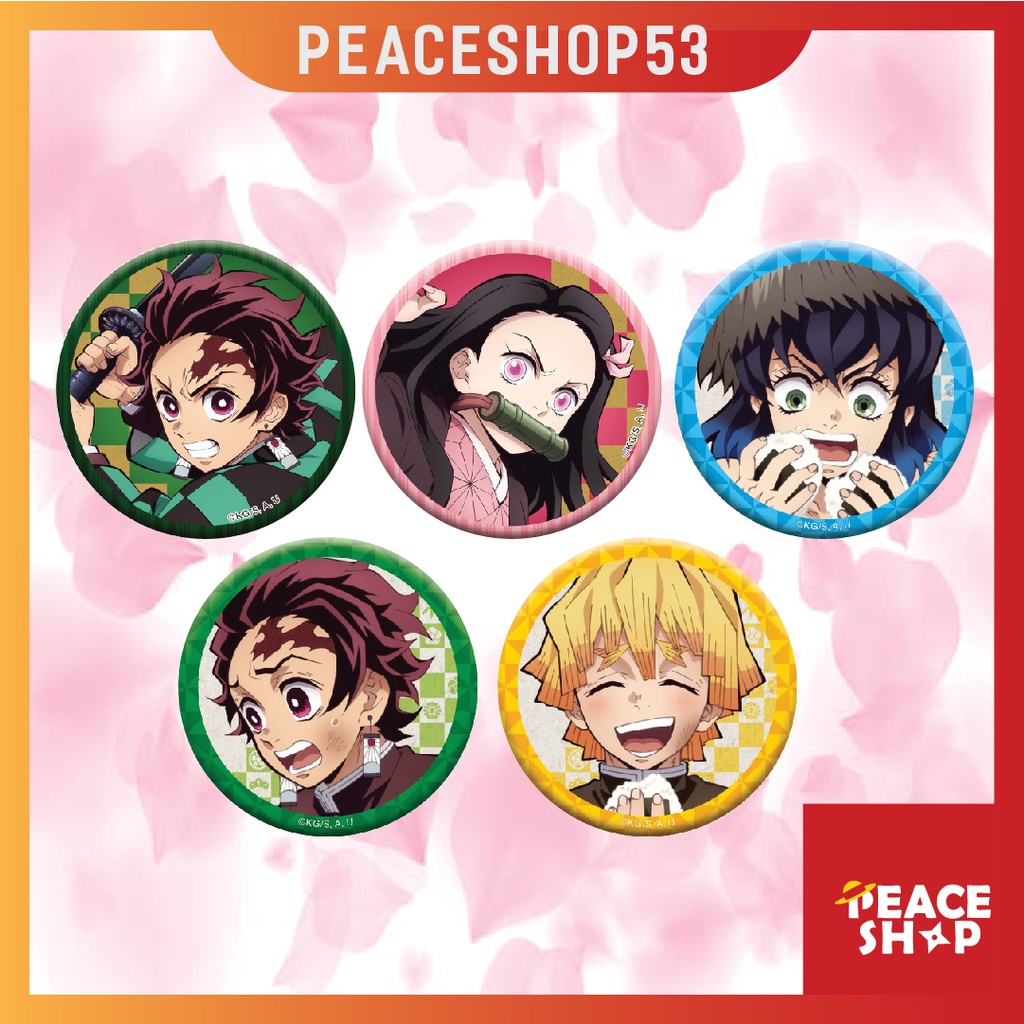 Huy hiệu Kimetsu No Yaiba Lấp Lánh Huy Hiệu Anime Kimetsu No Yaiba Demon Slayer Phụ Kiện Anime Manga Ver 3 HH35