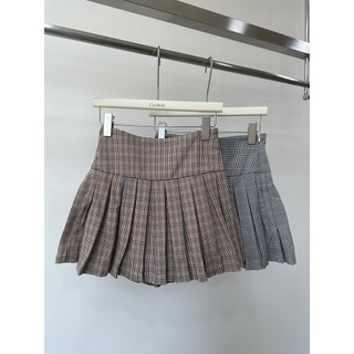 Chân váy caro xếp ly COCOBEBE