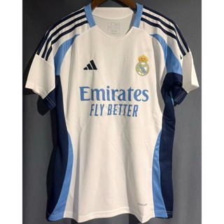 Áo Thun Thể Thao Tay Ngắn In Số 24 real madrid Khái Niệm Màu Trắng Nhanh Khô Size s-Xl Cho Nam