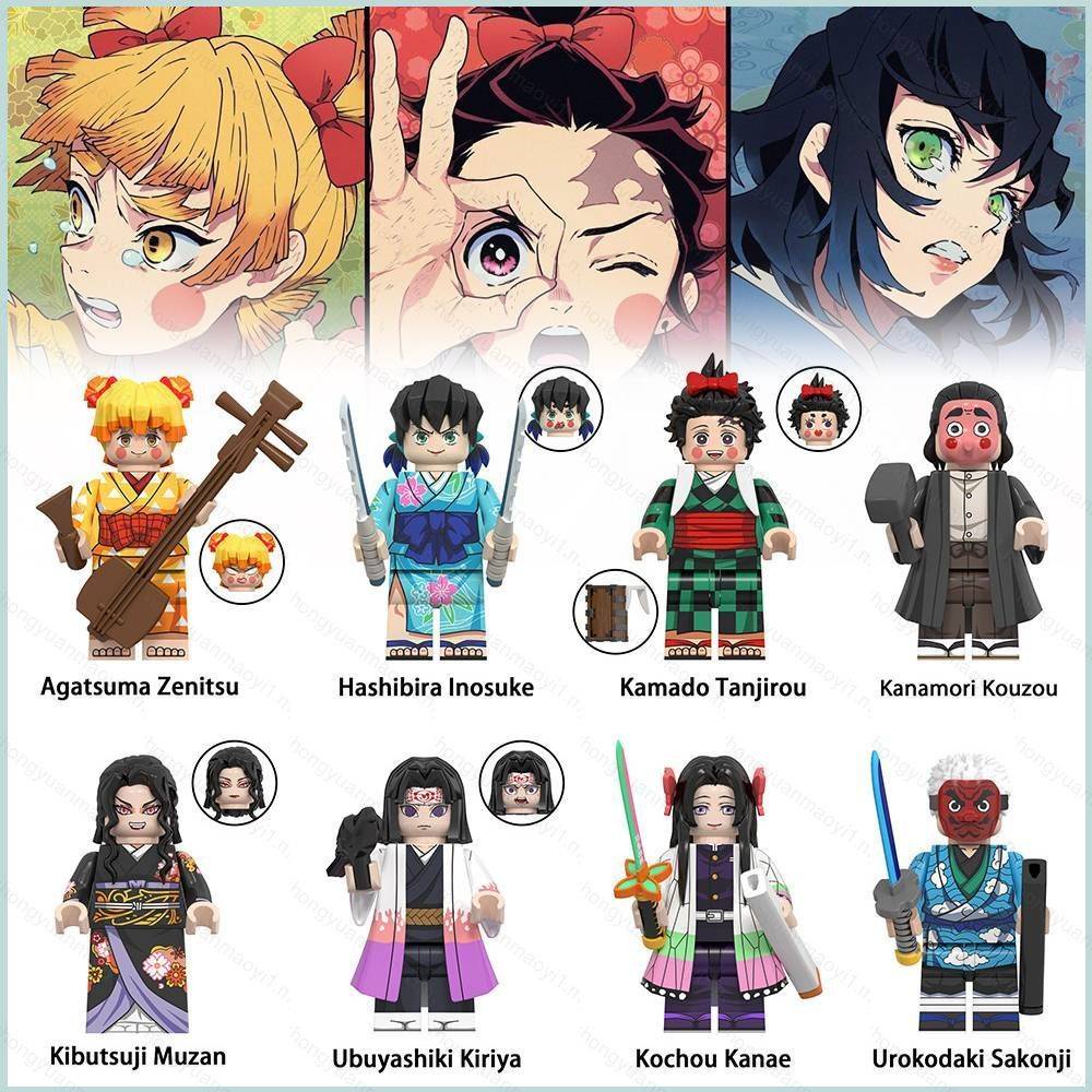 Loye Set 8 Mô Hình Nhân Vật Phim demon slayer Cho Bé