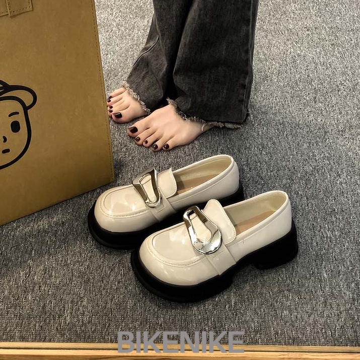 BIKENIKE Giày búp bê giày nữ 2023 NEW Mùa hè Vintage England phong cách thiết lập Mary Jane đơn giày23073110