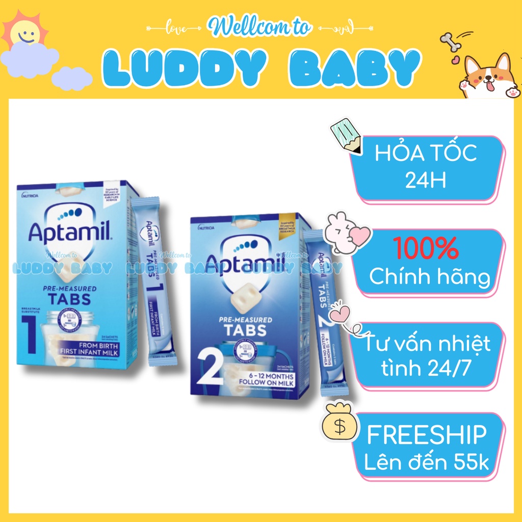 Aptamil Dạng Thanh, Aptamil Thanh, Sữa Aptamil Anh Dạng Thanh Số 1-2 Cho Bé Từ 0-12m ( Tách Lẻ)