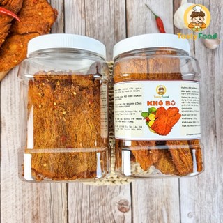 [sẵn] Khô Bò Củ Chi Tasty Food - Miếng Mềm  - Hũ 500g/1kg [tặng móc khóa]
