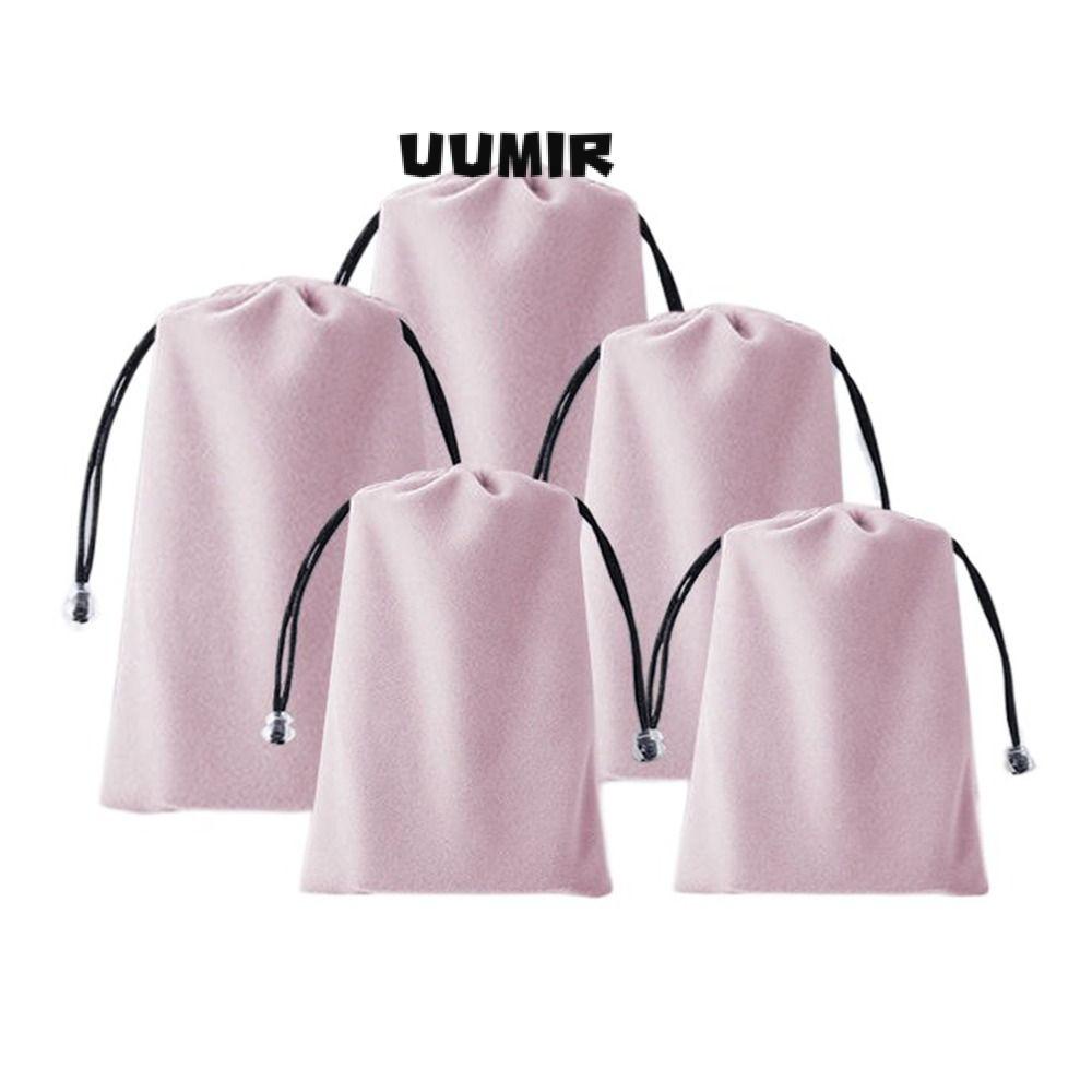 UUMIR Túi Dây Rút Đựng Pin Sạc Dự Phòng Bằng Vải Nhung Mềm Mại