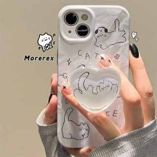Mới Ốp Điện Thoại Chống Rơi Có Giá Đỡ Hình Mèo Cho iphone 7 7plus 8 8plus xs xr 11 12 13 14 15 pro plus promax