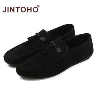 Jintoho Giày Lười Da Lộn Thời Trang Cho Nam