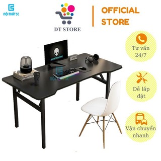 Bàn học,bàn làm việc chân sắt gấp gọn kích thước 1,2m &1m nhiều màu sắc, chắc chắn lắp đặt dễ dàng.