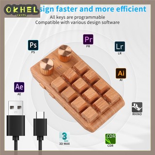 Bàn PhíM Macro Bluetooth 2 NúT 12 PhíM Cho PC / Laptop