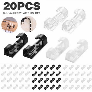 Set 16 / 20 kẹp cố định dây cáp tự dính tiện lợi