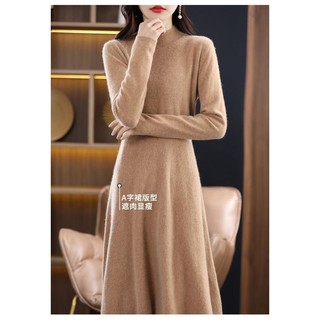 Áo Sweater Dệt Kim 100% Nguyên Chất Cao Cấp Cổ Cao Vừa Vặn Thời Trang Mùa Đông Cho Nữ