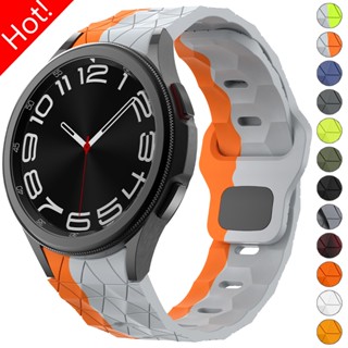 Dây đeo silicon cho Samsung Galaxy Watch 7 6 Classic 43mm 47mm 6 5 4 40mm 44mm Không có khoảng cách Dây đeo đồng hồ thể thao cho đồng hồ Vòng đeo tay 5Pro 45mm