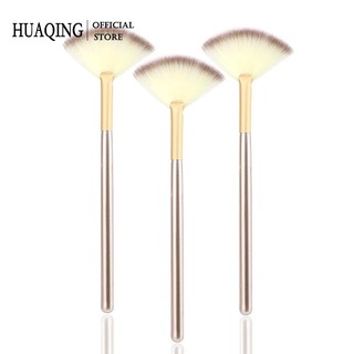 HUAQING Cọ Quạt Trang Điểm Chuyên Dụng Cho Đánh Má Hồng Bắt Sáng