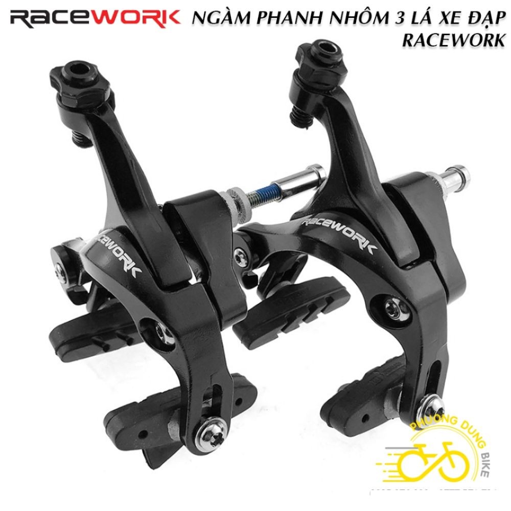 Bộ Ngàm Phanh Nhôm 3 Lá Xe Đạp Road RACEWORK – Cho Xe Đạp Đua
