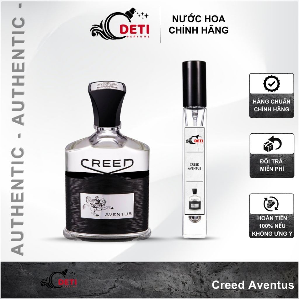 (Auth - 10ml) Nước hoa nam Creed Aventus chính hãng thơm lâu chai chiết 10ml 20ml  L2