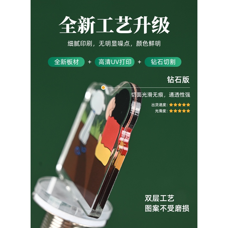 Giá Đỡ Bút Chì Bằng acrylic Họa Tiết Hoạt Hình Sáng Tạo Trang Trí Bàn Học