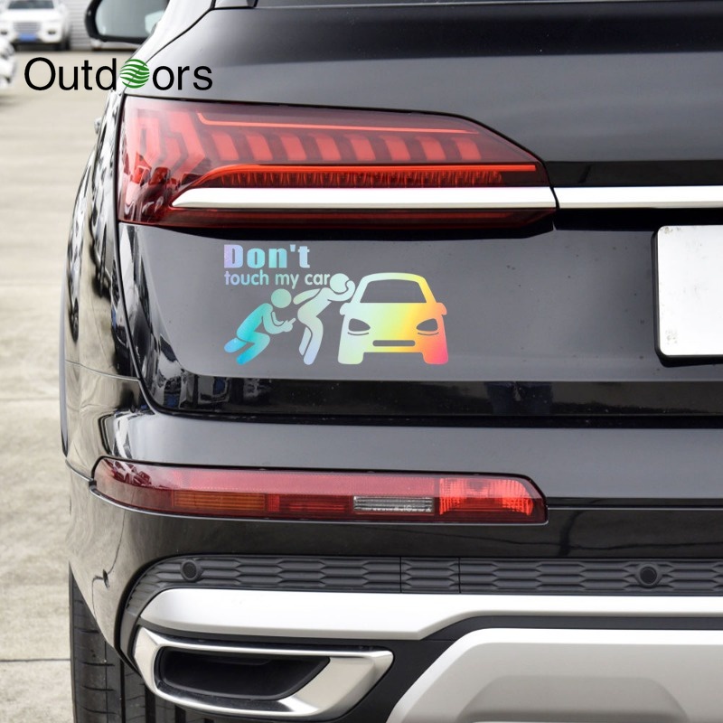 Miếng Dán Phản Quang 6 Phong Cách Vui Nhộn Không Chạm Vào Xe Hơi / Cửa Sổ Xe Hơi Chống Thấm Nước