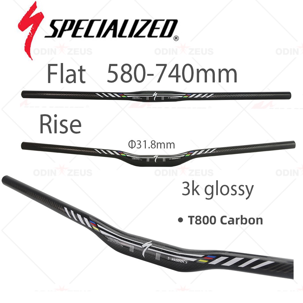 Tay Lái Xe Đạp Leo Núi 3k 31.8 Kích Thước 580mm - 740mm Chất Liệu Sợi carbon