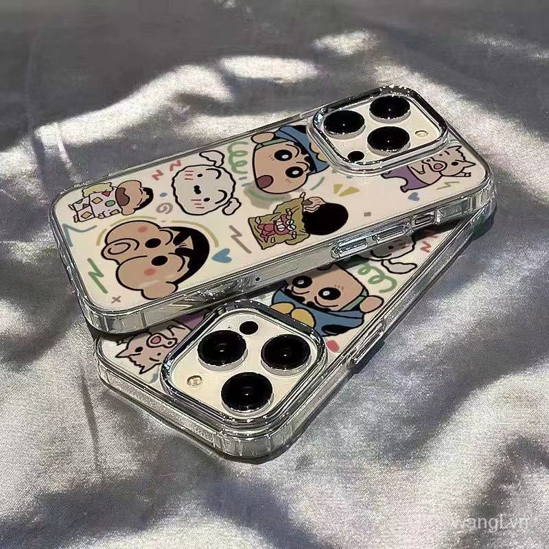 Ốp Điện Thoại Trong Suốt Họa Tiết Cậu Bé Bút Chì Cho iphone 7 8 plus 6 6s plus 11 13 14 12 pro max xr x xs max se