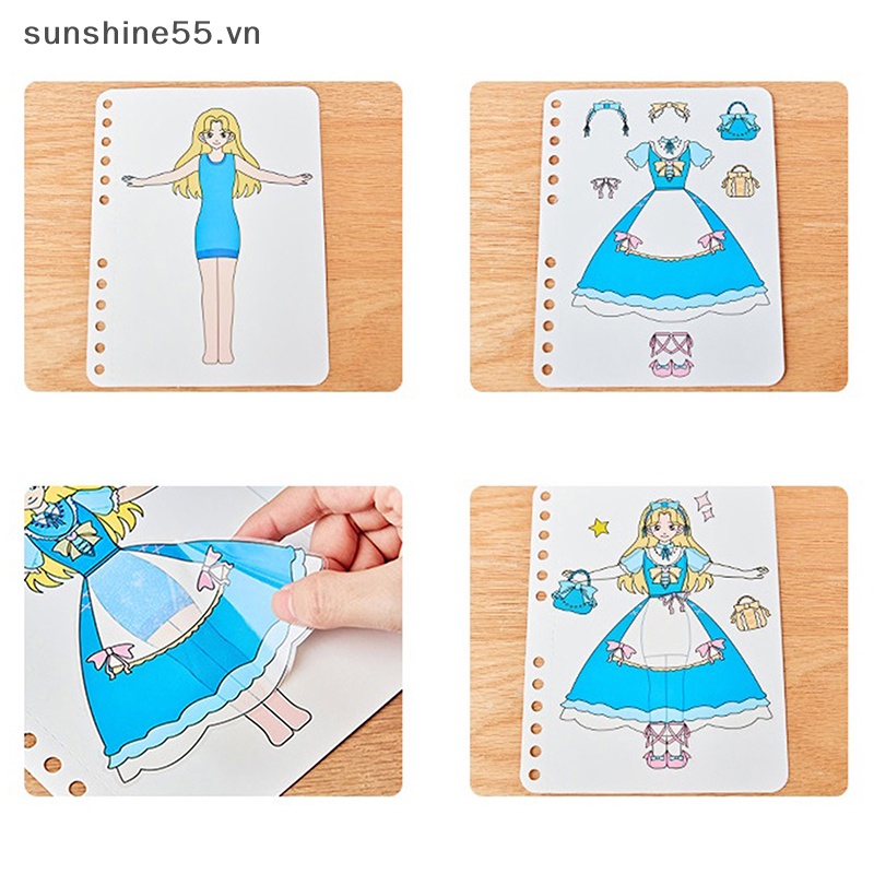 Sunshine Bộ Đồ Chơi Hình Dán Công Chúa Phép Thuật Thủ Công diy Giáo Dục Cho Bé Gái vn