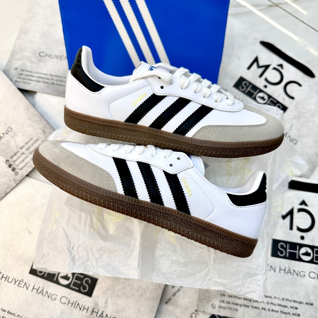 Giày ADIDAS SAMBA VEGAN - WHITE GUM - *LƯỠI GÀ NGẮN* - CODE: FW2427