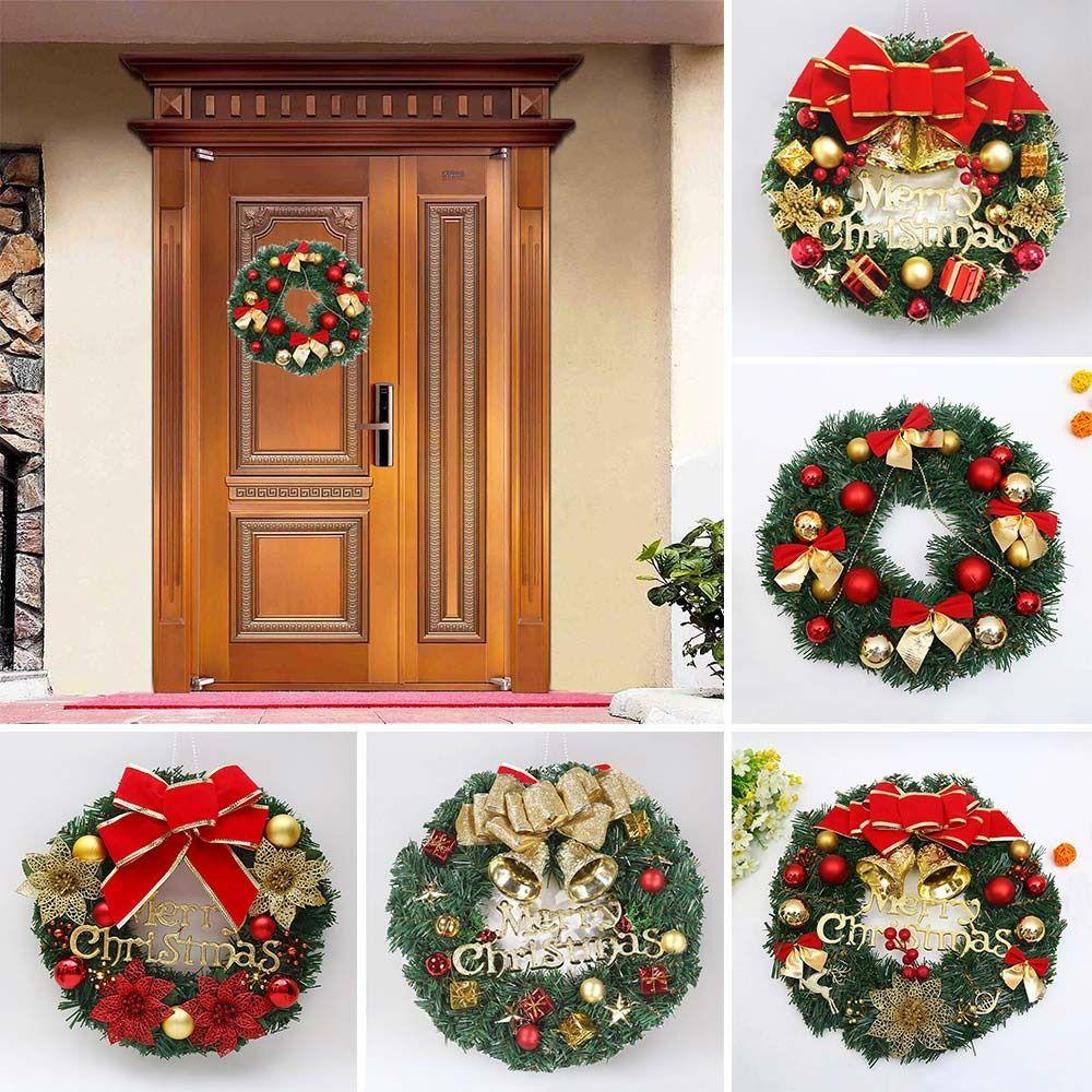 Muvako Vòng Lá Thông handmade Treo Tường Trang Trí Giáng Sinh