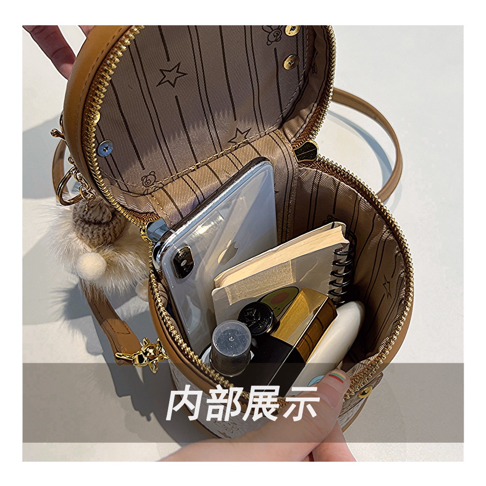 Túi xách nữ thời trang mới 2023 Túi hình trụ Túi đeo vai Messenger