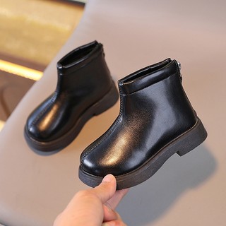 Bốt da lót lông mịn mềm chân cho bé