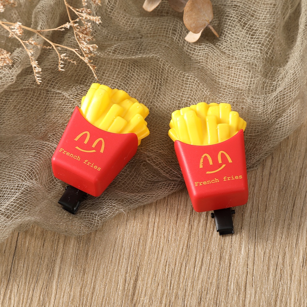 Fun Kẹp Tóc Nhỏ Hình hamburger Mô Phỏng Tròn Thời Trang Tuyệt Vời Và Dễ Thương Cho Bé Gái