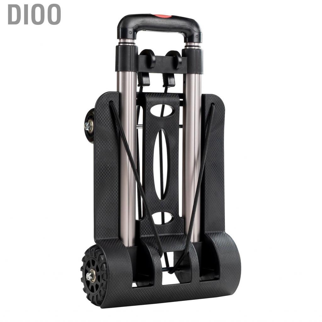 Dioo Folding Trolley  Foldable Luggage Cart 4 Wheels Low Noise Aluminium Alloy Rugged for Shopping