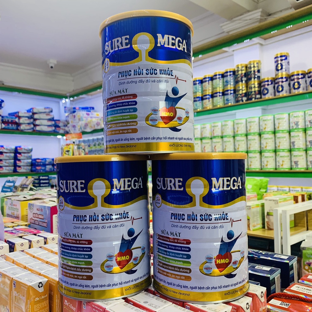 SỮA SURE MEGA 900G PHỤC HỒI SỨC KHỎE, TĂNG CƯỜNG ĐỀ KHÁNG, XƯƠNG KHỚP CHẮC KHỎE
