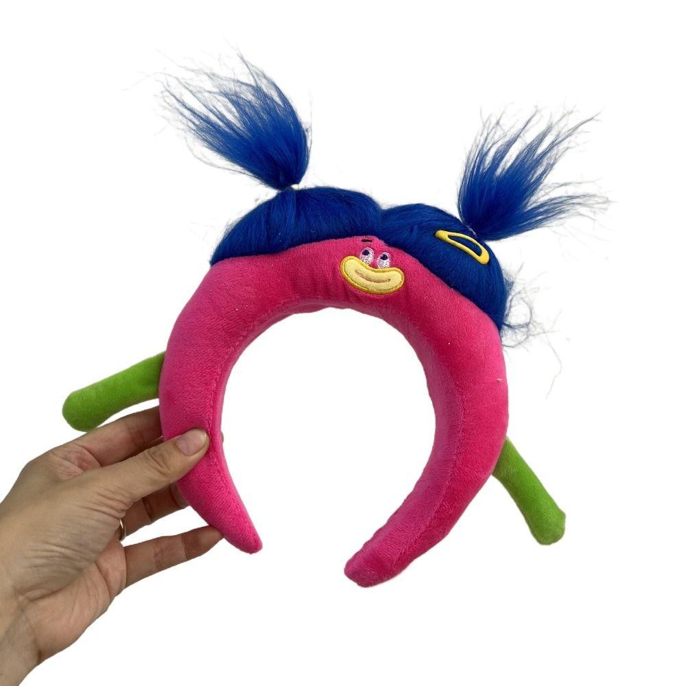 Băng đô cài tóc rửa mặt Vải Lông Hình Búp Bê Hoạt Hình Dễ Thương Vui Nhộn Phong Cách Hàn Quốc 1