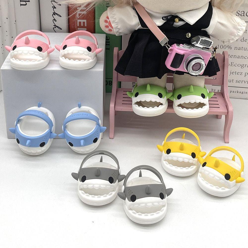 Uumir Giày Vải Đồ Chơi Hình Cá Mập Nhiều Màu Sắc Kích Thước 14inch / 20cm Dành Cho Búp Bê