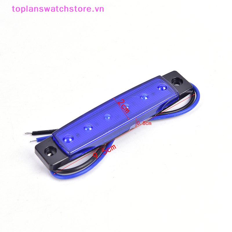 1 Đèn led 12v 6 Bóng Gắn Hông Xe Hơi Báo Tín Hiệu Hãm Phanh
