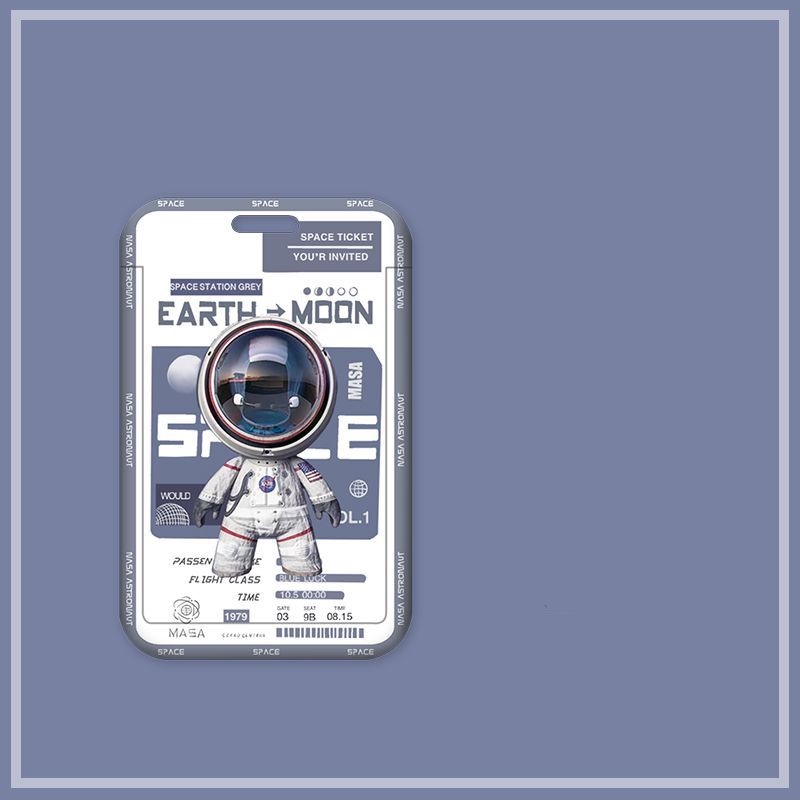 Dây Đeo Thẻ id Họa Tiết Phi Hành Gia Hoạt Hình Dễ Thương Ốp