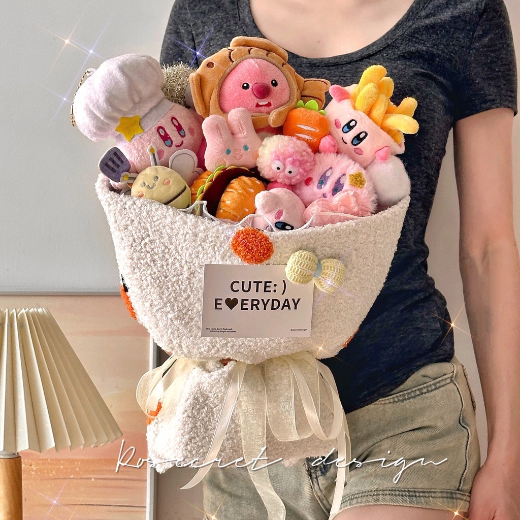 Loopy Bó Hoa Nhồi Bông Nhỏ Dễ Thương Sáng Tạo Làm Quà Sinh Nhật Cho Bạn Gái