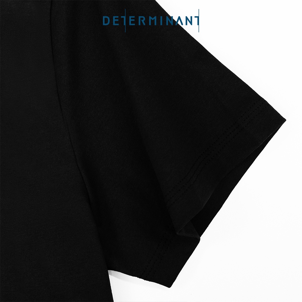 Áo thun nam Determinant thấm hút tốt mềm mại -  màu Đen