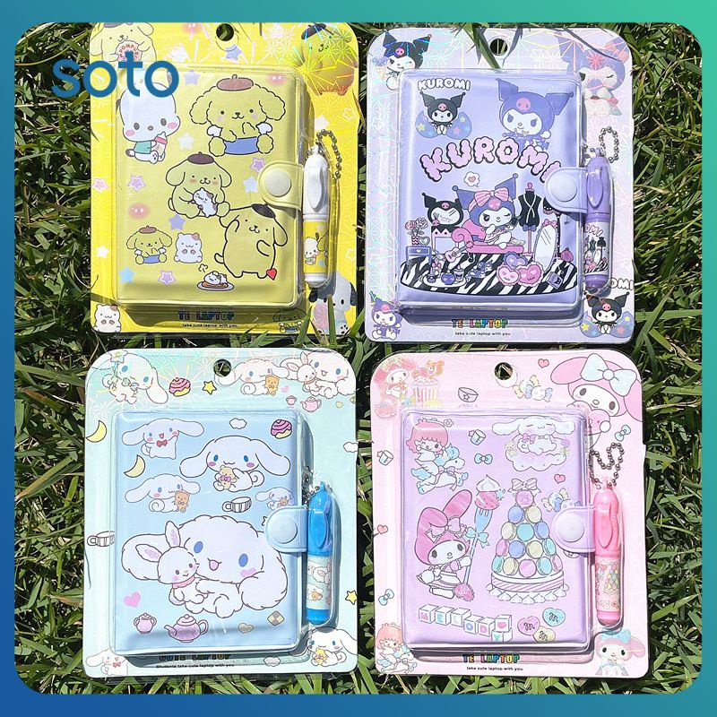 ♫ Sổ Tay Sanrio Có Bút Bi Giai điệu Dễ Thương Của Tôi Cinnamoroll Kuromi Sổ Cái Cầm Tay Mini Đồ Dùng