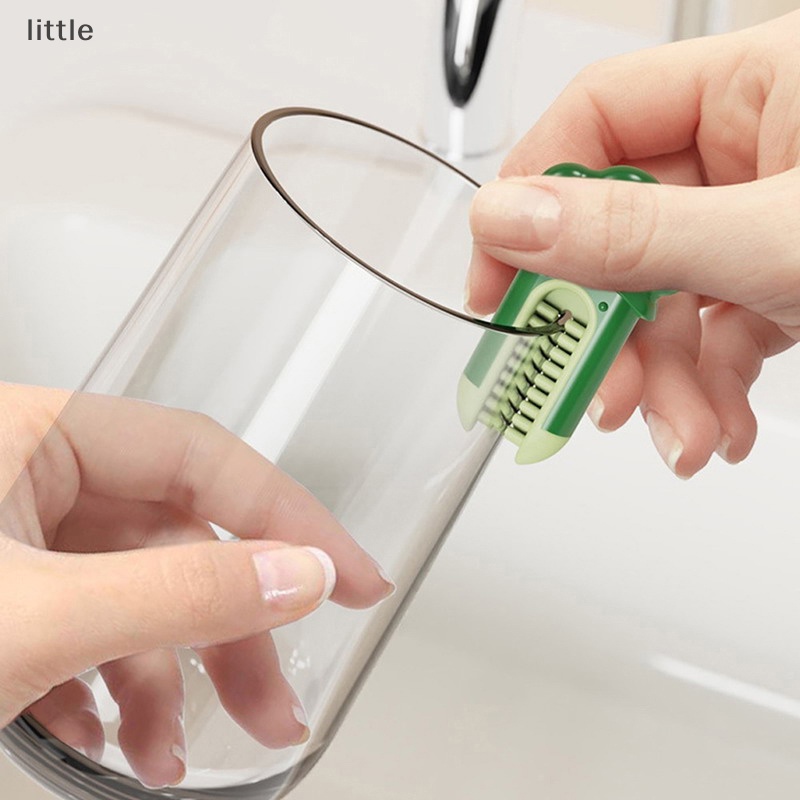 Vnlittle Cọ Rửa Ly / Chai Lọ 3 Trong 1 Cán Dài Tiện Dụng