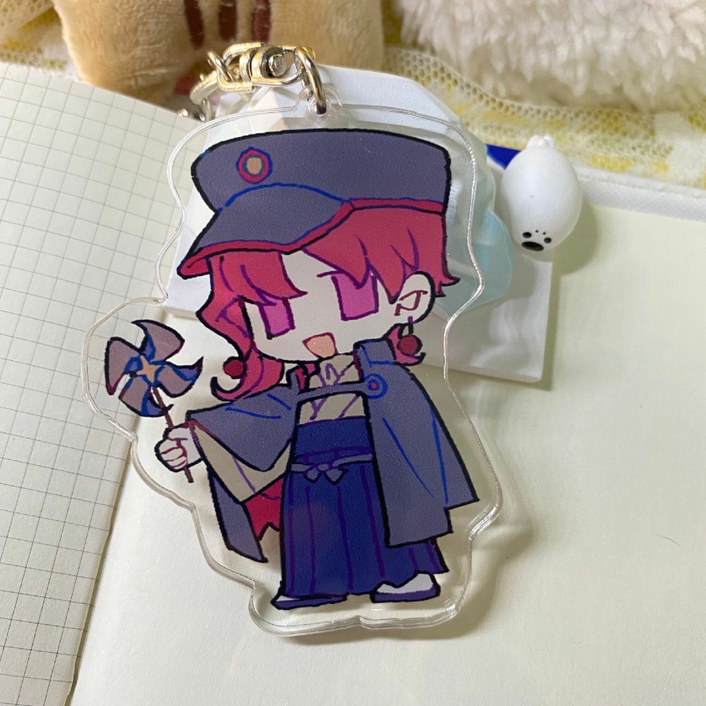 Móc khóa Kawaii JJBA Anime Keychain Women JoJo Bizarre Adventure Key Chain Man Kujo Jotaro Kakyoin Acrylic