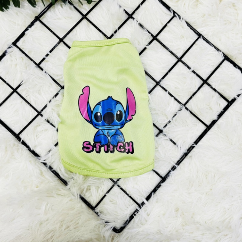 Áo tank top Thoáng Khí Hình stitch Cho Thú Cưng