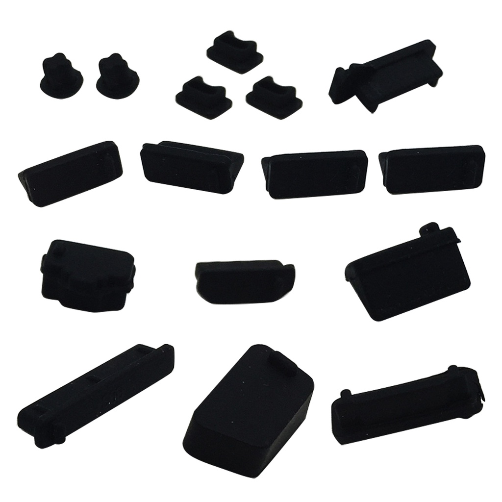 Bộ 16 Nút Bịt silicone Linh Hoạt Chống Bụi Cho laptop Âm Thanh vga